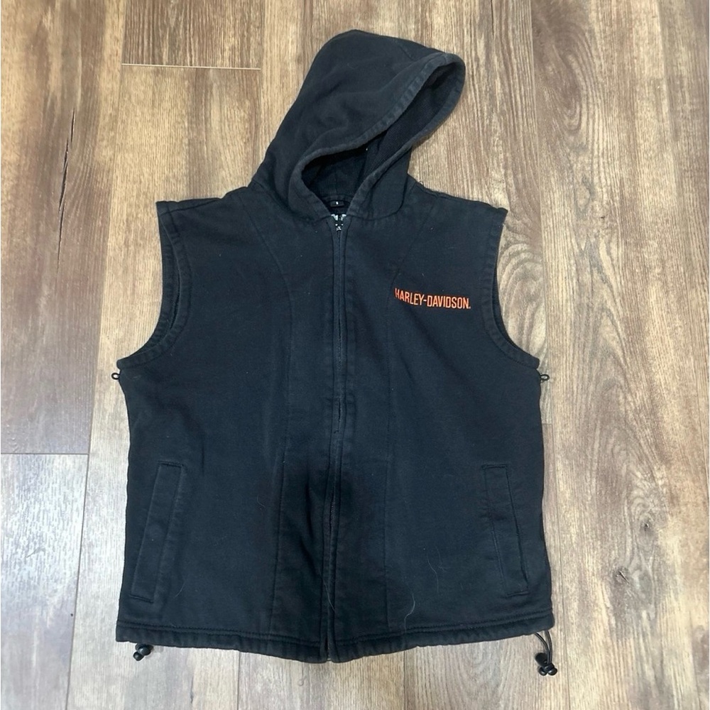 Harley-Davidson Black Hooded Vest